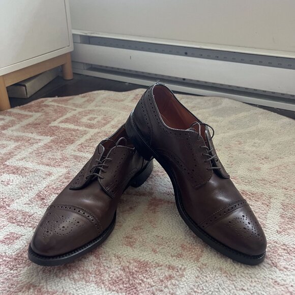Allen Edmonds - Brown Sanford Derby - Brogue Dress Shoes - Picture 8 of 9